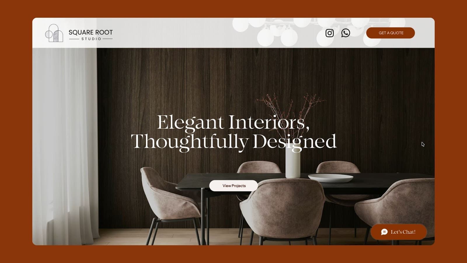 Architectural & Design Portal for Square Root Studio